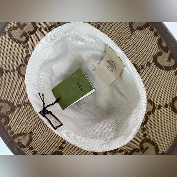NEW NWT GUCCI JUMBO GG LOGO BUCKET HAT - Picture 4 of 10